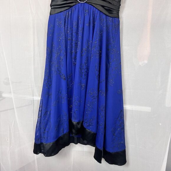 VIntage y2k halter mini formal dress sparkly satin mesh fairy grunge prom XS - Picture 3 of 11